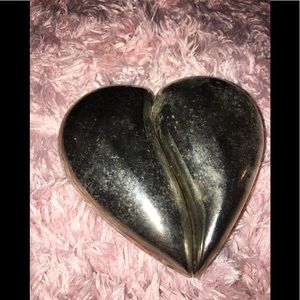 Silver Plated Broken Heart Jewelry Box Red Velvet